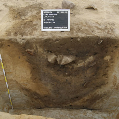 Siedlungsgruben und Gräber aus der späten Römischen Kaiserzeit und Völkerwanderungszeit am Südrand der Gemeinde Apensen